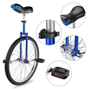 TheDisplayOutlet 24 inch Unicycle for Beginners Kids, Blue Image