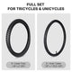 TheDisplayOutlet 3ct. Replacement Bicycle Tires & Tubes for 16"-24" Wheel Image
