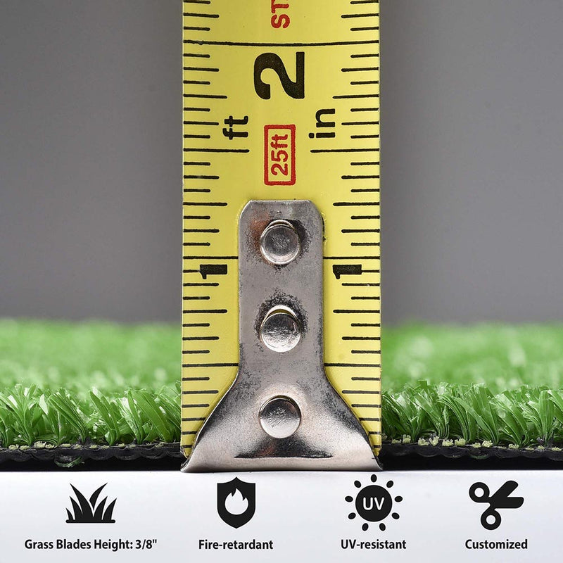 Artificial Grass Turf Synthetic Pet Turf Roll 33'x6', 3/8" Thick