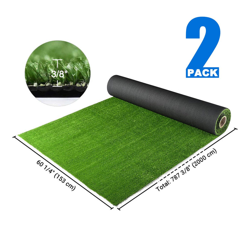 Artificial Turf Rolls for Playground Backyard 3/8
