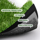 TheDisplayOutlet Artificial Turf Rolls 0.8" Indoor Outdoor Grass Image