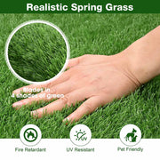 Artificial Turf Rolls for Playground Backyard 13/16" Pile Height