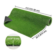 TheDisplayOutlet Artificial Turf Rolls 0.8" Indoor Outdoor Grass, 4x20ft Image