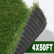 TheDisplayOutlet Artificial Turf Rolls 0.8" Indoor Outdoor Grass, 4x50ft Tan Thatch Image