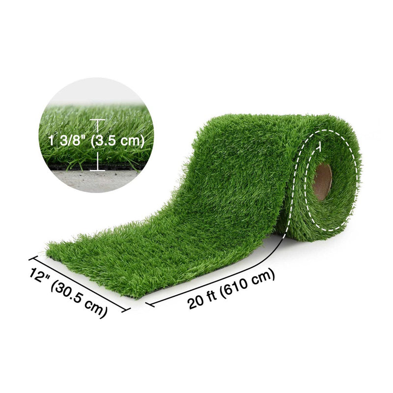 Artificial Grass Turf Strips for Pavers Driveway Yard 1 3/8