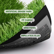 TheDisplayOutlet Artificial Turf Rolls for Playground Backyard 1 3/8" Pile Height Image