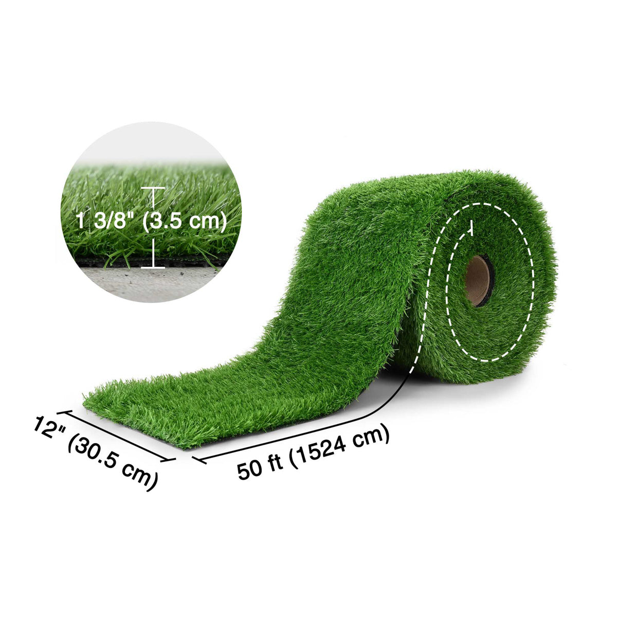 Artificial Turf Rolls for Playground Backyard 1 3/8