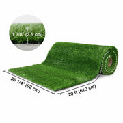 TheDisplayOutlet Artificial Gym Turf for Sled Workouts & Agility (1 3/8"H Pile), 3x20ft Image