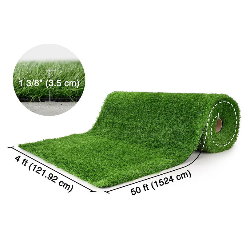 TheDisplayOutlet Artificial Turf Rolls for Playground Backyard 1 3/8