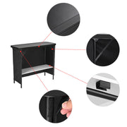 TheDisplayOutlet Portable Folding Bar Counter Table with Storage Image