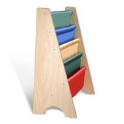 25x11x24 in. Sling Bookshelf for Kids 5 Pockets Book Rack Storage