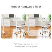 36" x 48" Chair Mat for Hardwood Floor with Lip - 1/16" Thick