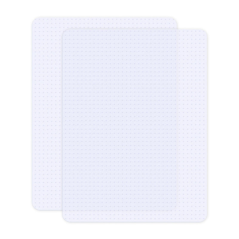 48" x 36" Plastic Computer Chair Mat for Carpet with Studded