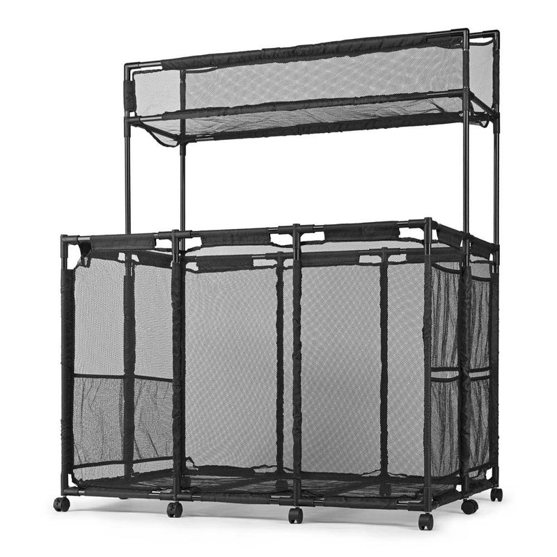 Pool Storage Bin Mesh Basket Nooddle Holder 50x30x61 Black