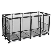 Large Pool Storage Bin Mesh Basket with Casters 65x30x33