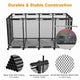 Large Pool Storage Bin Mesh Basket with Casters 65x30x33