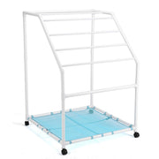 TheDisplayOutlet Pool Towel Holder Free Standing Beach Towel Rack, Blue Image