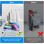 TheDisplayOutlet Pool Towel Holder Free Standing Beach Towel Rack Image