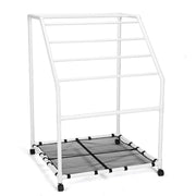 TheDisplayOutlet Pool Towel Holder Free Standing Beach Towel Rack, White Image