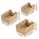 Wicker Fruit Food Storage Baskets with Handle Set(3)