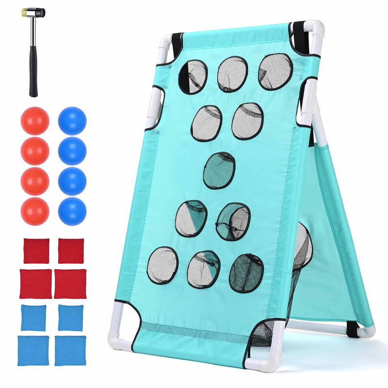TheDisplayOutlet Pool Cornhole Toss Board (12 Holes) Throwing Yard Game Image