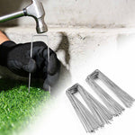 TheDisplayOutlet 6" Sod Staples 12 Gauge Galvanized Landscape Staples Image