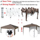 TheDisplayOutlet Pop Up Canopy with Vent & Sidewall 10'x10' Image