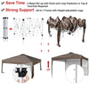 Pop Up Canopy with Vent & Sidewall 10'x10' (9'7"x9'7")