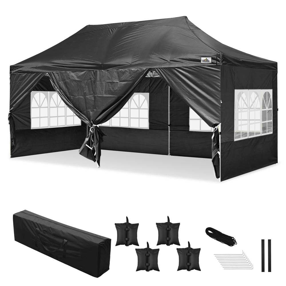pop out tent 10'x20' Waterproof Pop Up Canopy Tent with Sides
