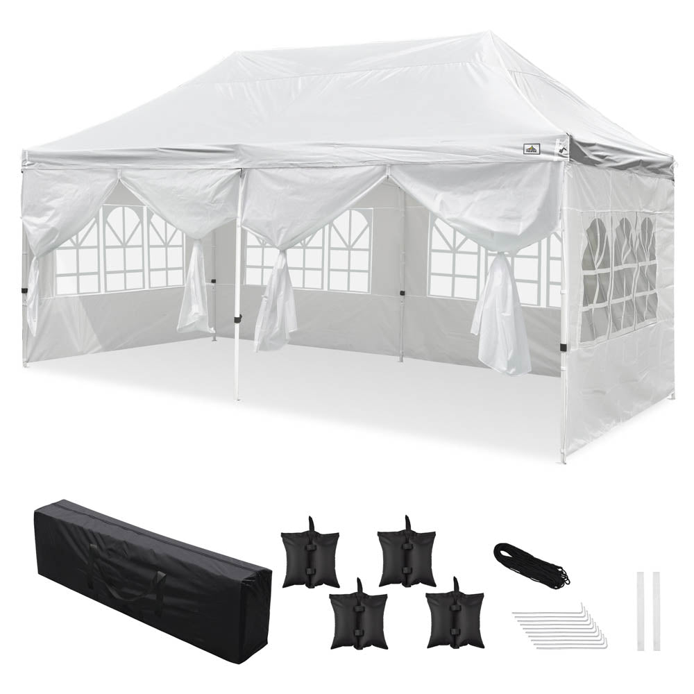 shade canopy tent 10'x20' Waterproof Pop Up Canopy Tent with Sides