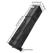InstaHibit 10x10 Canopy Rolling Storage Bag w/ Handles 12x11x63"