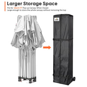 InstaHibit 10x15 Canopy Rolling Storage Bag w/ Handles 15x11x64"