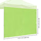 TheDisplayOutlet 1080D Sidewall for Pop Up Canopy 10'Lx7'H, Green Glow Image