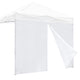 TheDisplayOutlet 1pc Sidewall w/ Zipper for 10ft Canopy Tents, White Image
