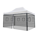 TheDisplayOutlet Netting Mesh Sidewalls for 10x15 Pop Up Canopy Image