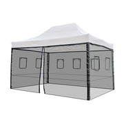 TheDisplayOutlet Netting Mesh Sidewalls for 10x15 Pop Up Canopy Image