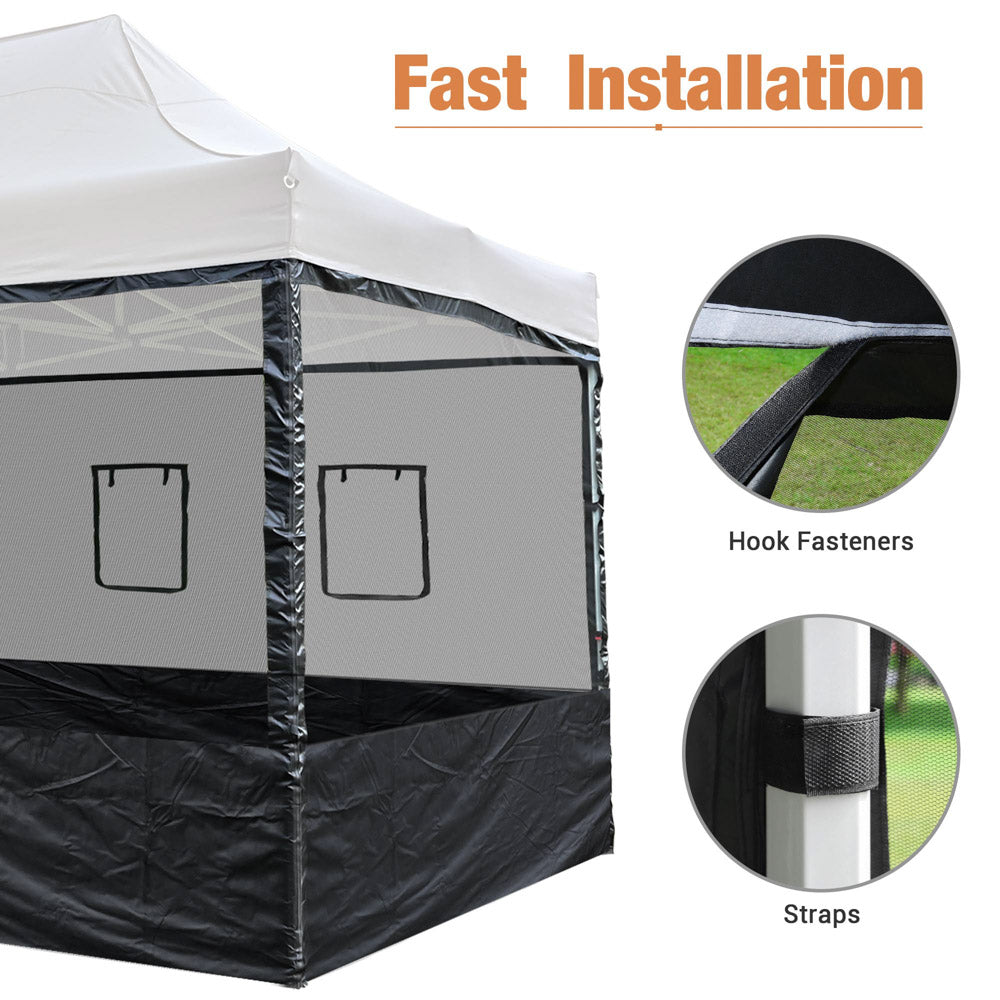 tent panels Netting Mesh Sidewalls for 10x15 Pop Up Canopy Side Panel