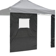 TheDisplayOutlet InstaHibit Canopy Sidewall w/ Door & Window 9'7"Lx6'7"H, Black Image