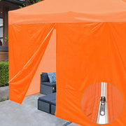 TheDisplayOutlet 10'x7' Sidewall w/ Zipper for Pop Up Canopy CPAI-84, Orange Image