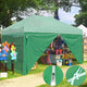 TheDisplayOutlet 15'x7' Sidewall w/ Zipper for Pop Up Canopy CPAI-84, Green Image