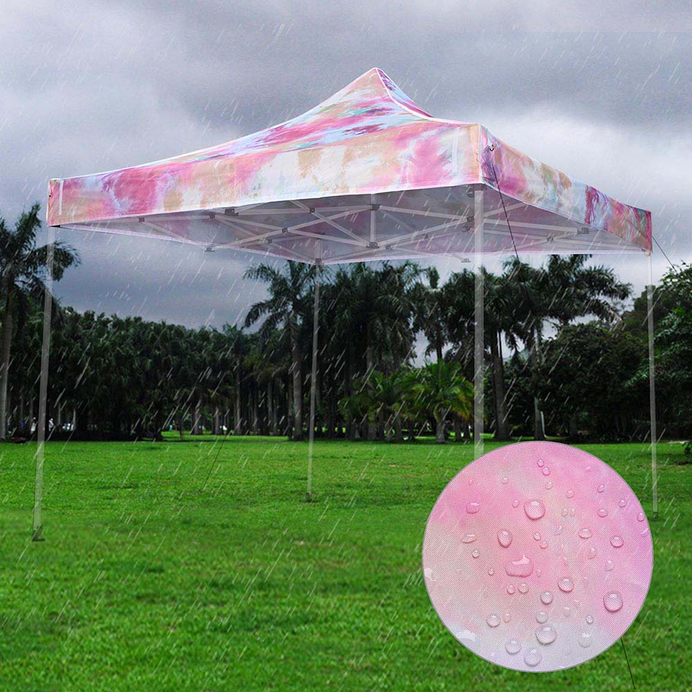 7.5 round patio umbrella canopy replacement hot pink 10x10 Canopy Replacement Top Tie-dyed Pink