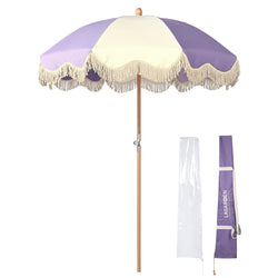 Patio Umbrella Wooden Tilt 6ft 8-Rib Palm Springs