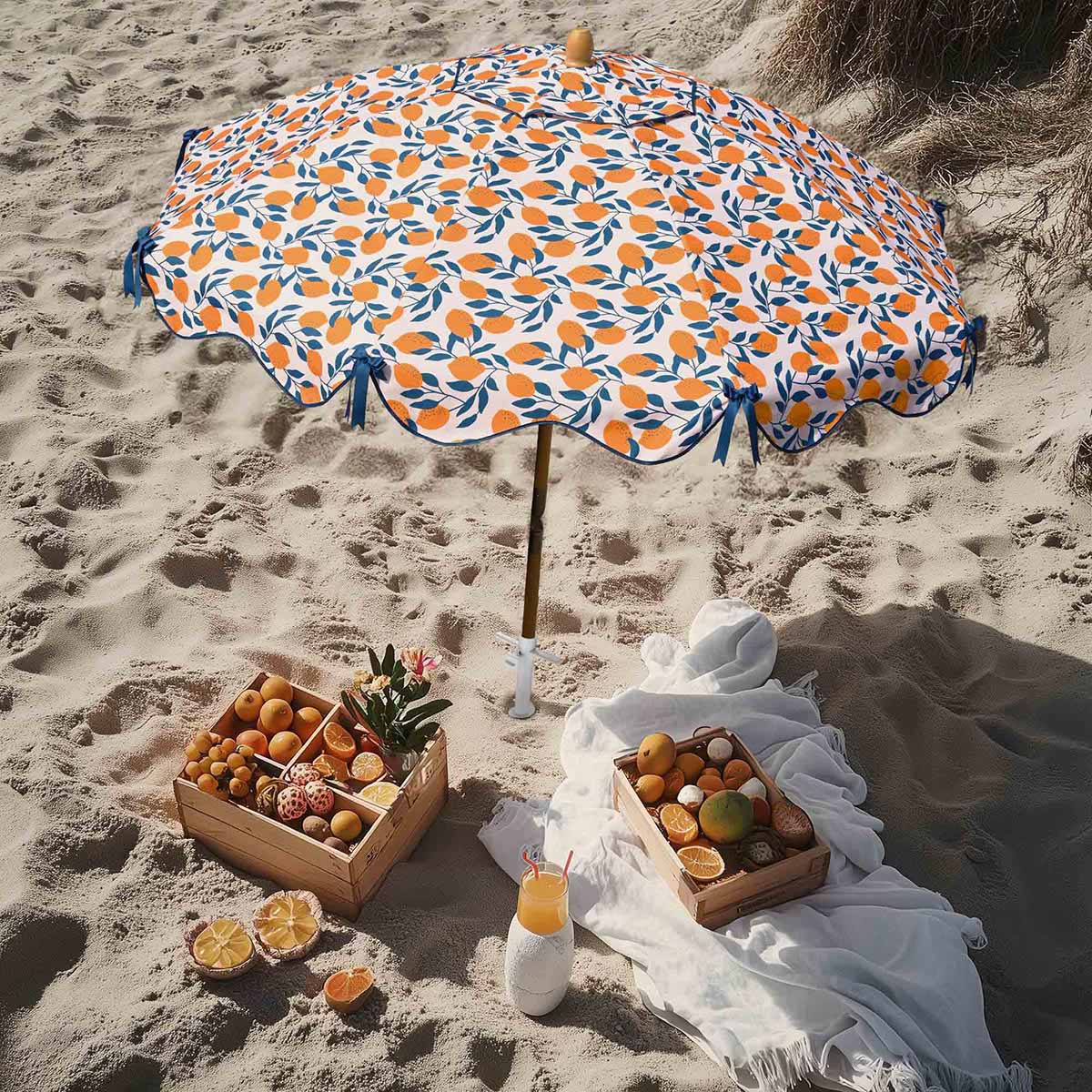 beach v patio umbrella Patio Umbrella Tilt Wooden Beach Umbrella 6ft 8-Rib