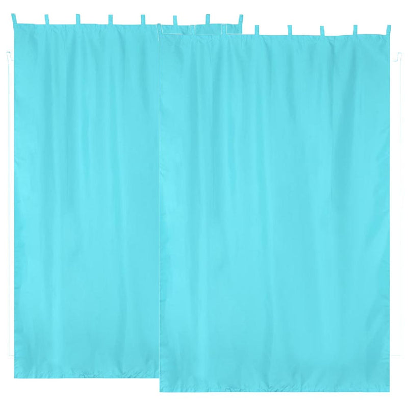 TheDisplayOutlet Tab Top Curtain Panel for Porch, Doors 54x84 2ct/Pack, Bachelor Button Image