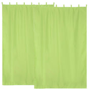 TheDisplayOutlet Tab Top Curtain Panel for Porch, Doors 54x84 2ct/Pack, Green Glow Image