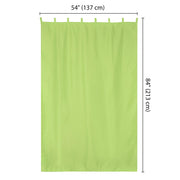 TheDisplayOutlet Tab Top Curtain Panel for Porch, Doors 54x84 2ct/Pack Image