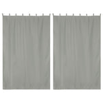 2ct/Pack Tab Top Curtain Panel for Porch, Doors 54x96