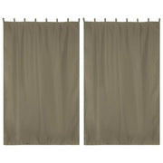 2ct/Pack Tab Top Curtain Panel for Porch, Doors 54x96