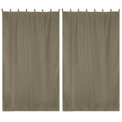 Tab Top Curtain Panel for Porch, Pergola 54x108 2ct/Pack