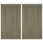 Tab Top Curtain Panel for Porch, Pergola 54x108 2ct/Pack